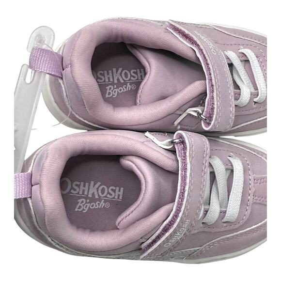 NEW Osh Kosh B Gosh Toddler Girls Fashion Sneaker SHOES Size 6 Purple Silver NWT - Picture 5 of 8